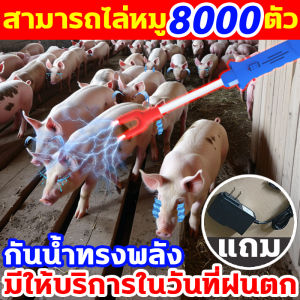 Prod ปศุสัตว์ช็อกย้ายเครื่องมือสำหรับหมูแกะวัว แท่งไล่แมลงหมูไฟฟ้า ไล่หมู5000ตัว เครื่องไล่หมูไฟฟ้าช็อต กันน้ําได้อย่างสมบูรณ์และได้รับการอัพเกรด ก้านไล่หมูไฟฟ้าช็อต การออกแบบพกพา ไฟ LED ที่สะดวก วัสดุที่ทนทาน ที่จับที่สะดวก อุปกรณ์ไล่หมูไฟฟ้าช็อต
