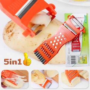 มีดปอกผลไม้ 5in1 พร้อมส่ง ที่ขูดมะละกอ แบบหนา วัตถุดิบอ่อนเป็นเงิน บรรทัดคุณสมบัติของคุณ