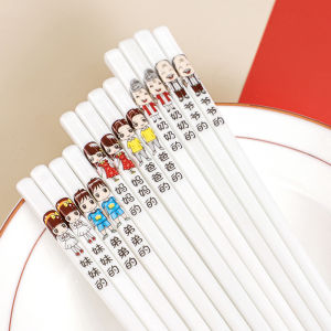 Ceramic Cartoon Chopsticks Anti-mold High Temperature Resistant One Person One Chopstick Family Matching Cute Non-deformable
