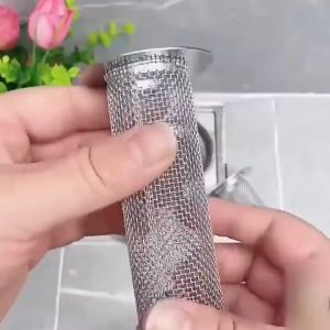 LOVIDA MALAYSIA Stainless Steel Round Drain Filter Anti Clogging Sewer Mesh Hair Plug Catcher Bathroom Sink Strainer Penapis Bilik Mandi 过滤网