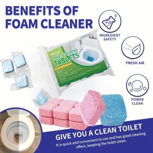 5/15pcs/30pcs Toilet Bowl Cleaner Tablets - Deodorizing & Descaling Urine Stain Yellow Dirt Home Batnroom Remover Air Freshener