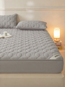 NONGNONGAI | Cotton Thickened Anti-Slip Mattress Protective Cover Sheet Single