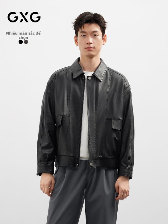 GXG | Áo Khoác Da Cừu Vintage Nam | Lazada.vn