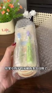 SCCS~2in1 Set Big Mac childrens toothbrush Giant Head Kids Toothbrush Baby Soft Bristle Toothbrush