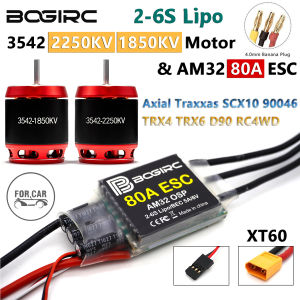BOGIRC Brushless Combo 3542 2250KV 1850KV Motor & AM32 80A ESC 2-6S For Axial Traxxas SCX10 TRX4 TRX6 D90 RC4WD RC Crawler Cars