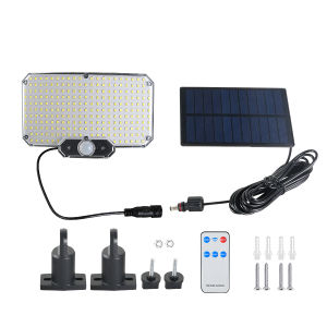 Most Powerful Solar Split Light High Efficiency Human Motion Sensor Ultra Bright Floodlight Wall Lamp With 5M Wire Garden Garage