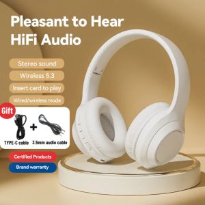 M6 Headphone Bluetooth Wireless Headset Earphone 5.3 Wired Dual Mode Stereo Bass AUX 3.5mm Bluetooth Headphone Headset Build-in -Mic JBI