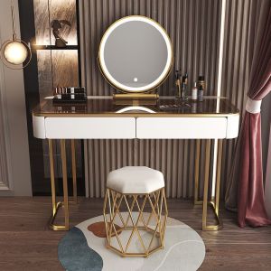 Luxury Modern Minimalist Vanity Table Wooden With Storage