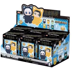 Bandai | Jutsu Kaisen Cat Ver. Plush Blind Box Gojo Satoru Geto Suguru Kawaii Soft Doll Anime Figure Collection Gift Toy Random