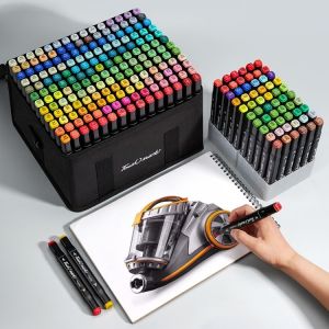 BGG 12/30/80/168/204 Colors Touch Markers colored Pens for Art Drawing Manga Sketching Pens Markers Art School Supplies