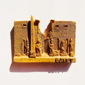 Egypt Ancient Landmark Luxor Temple Tourist Memorial 3D Home Decoration Magnetic Refrigerator Sticker