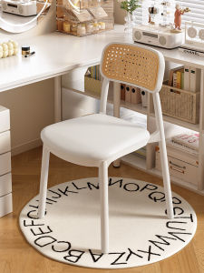 Popular Makeup Chair Bedroom Bench Nail Art Chair New 2025 Vanity Bench for Girls Cream Style Plastic Makeup Desk Bench