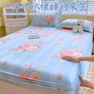 New 2025 Pure Cotton Bed Canopy Single Piece Anti-Slip Childrens Bed Sheet Cover Full Protection Warmth Retention Active Printing