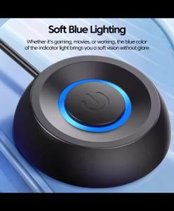 1.8m Pushbutton Desktop Computer Switch PC Motherboard External Start Power On/Off Button Extension Cable Round Startup Switch