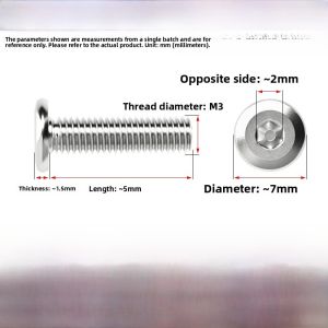304 Stainless Steel Furniture Screws Inner Hexagonal Flat Head round Head Furniture Bolts Countersunk Bolts M6 M8 Hardware Tools