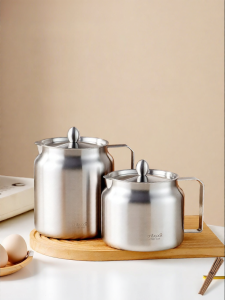 onlycook | Stainless Steel Oil Filter Pot with Strainer