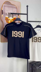 Áo Thun Cổ Tròn 1991 Tay Ngắn Vải Cotton Co Giãn 4 Chiều Form Regular Fit - TUTEE