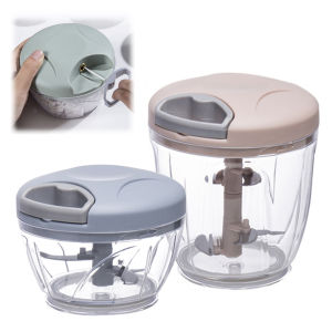 [Same Day Ship] 500/900ML Manual Garlic Chopper Meat Grinder Food Chopper Hand Chopper Manual Rope Food Processor Garlic Cutting Vegetable Cutter Slicer Kitchen Cooking Machine