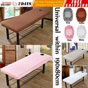 Pure Color Massage Table Bed Fitted Sheet Elastic Full Cover Rubber Band Massage SPA Treatment Bed Cover with Hole Sabanas Massage Sabanas Table Fitted Bed Sheet Elastic Full Cover Rubber Band Massage SPA Bed Cover