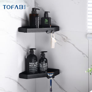 Bathroom Corner Wall Mounted Storage Rack Triangle Shower Basket Toilet Storage Shelf No Drilling Required Space Saving