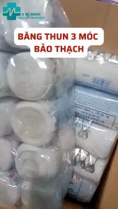 Băng thun có móc băng thun y tế băng thun 3 móc Bảo Thạch (1 cuộn)