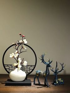 Cặp Tượng Hươu Decor Tài Lộc Cao 30cm - Tượng Hươu May Mắn Trang Trí Nhà Cửa