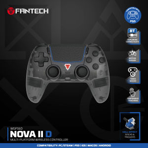 Fantech | FANTECH NOVA IID WGP16D BT5.3 Wireless Gamepad Hall Joystick and Trigger Built-in Gyro Sensor Game Controller for PS5 PC