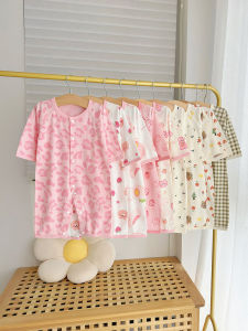 Long Sleeve Cotton Seamless Onesie Summer