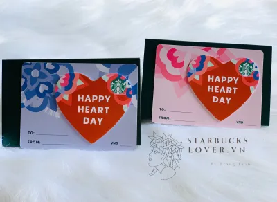 |CHÍNH HÃNG-CHƯA ACTIVE| THẺ STARBUCKS VALENTINE