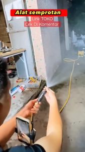 Hoze Nozzle Spray Semprotan Air Kuningan Semprotan Air Cuci Motor Mobil Tanaman - Hose Nozzle Spray