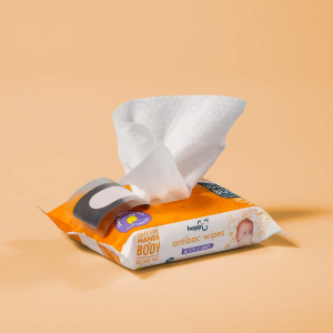 [Upgraded Formula] Hoppi Premium Baby Antibacterial Wipes (20 Wipes x 5 Packs)