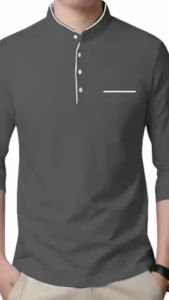 TERLARIS KAOS KERAH PRIA SHANGHAI LENGAN PANJANG SAKU