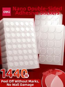 deli | Nanotech Strong Non-marking Double-sided Adhesive Dots