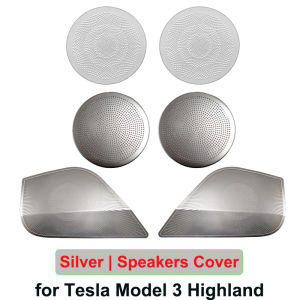 for Tesla Model Y Juniper 2025 Speacker Cover Stainless Steel Front Rear Speakers Protector Sticker Model 3 Highland Accessories