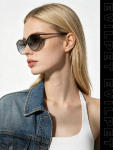 Evil Pet | UV Protection Metal Cat Eye Sunglasses Light Weight