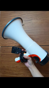 RD-2950U Red Diamond portable megaphone supports Bluetooth wireless playback and equipped with an alarm.
