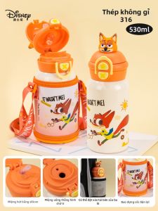 Disney | Cốc Uống Có Ống Hút Dọc Cách Nhiệt Đa Năng