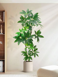 Chic Luxurious Aesthetic Large Leaf Indoor Fake Plant Tree for Decor