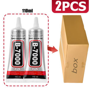 B7000 Multi-Purpose Industrial Adhesive for Mobile Phone Repairs DIY Rhinestone Jewellery Crafts Mobile Case Repairs Specialised Liquid Super Glue for Touchscreen Glass 15/25/50/110ml Waterproof & Anti-Clogging.