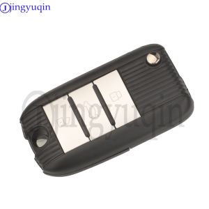 Jingyuqin 3 Buttons Folding Remote Car Key Shell For MG HS ZTS ZS MG3 MG6 MG5 RX5 RX8 i5 i6 Roewe RX5 2017-2021 Replacement fob