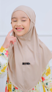 CIARA Gamis Anak Motif Cantik Bahan Rayon + Bergo Jersey | Usia 3-12 Tahun