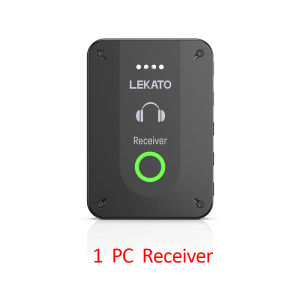 Ms-02 2.4G Wireless Monitor System Lekato Transmitter Receiver Support Stereo with Volume Button Rechargeable