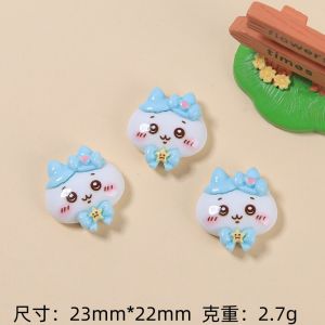 100pcs/lot C\hiikawa DIY Resin Accessories Jewelry Hachiware Usaki Handmade Hairpin Mobile Phone Case Shoe Buckle Accessories