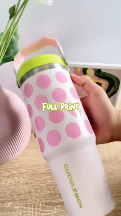 Cuculemon Botol Minum Tumbler Stainless Steel 890ml Tahan Panas Dingin Insulated Termos Kopi Vacuum