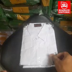Shandys Uniform I Seragam TK Al Azhar model baju kemeja putih lengan panjang