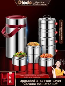 Olodo | Stainless Steel Insulated Lunch Box Multi-layer Large Capacity