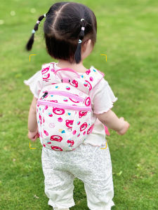 Balo Trẻ Em Chống Thất Lạc Nhẹ Cho Bé Gái Mẫu Giáo Hình Gấu Trắng Chống Thấm Nước Có Khóa Kéo Túi Đựng Đồ Chơi Cho Trẻ Em