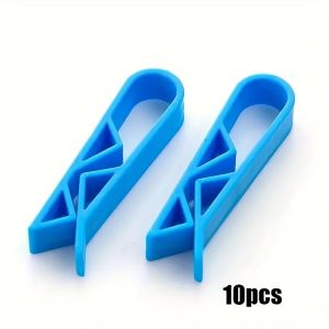 10pcs Garbage Bin Fixed Clip Waste Basket Rubbish Bag Anti-Slip Holder Clamp Snack Bag Sealing Clips Kitchen Storage Organizer