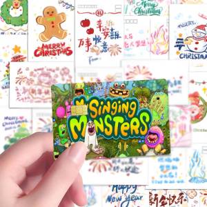 Game My Singing Monsters Diy Credit Debit Card Sticker Party Sticker Decoration Waterproof Small Chip Card Skin Sticker