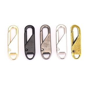 【Ready Stock】5PCS Universal Zipper Slider Puller Instant Zipper Repair Kit Replacement for Suitcase Zipper Head DIY Sewing Craft